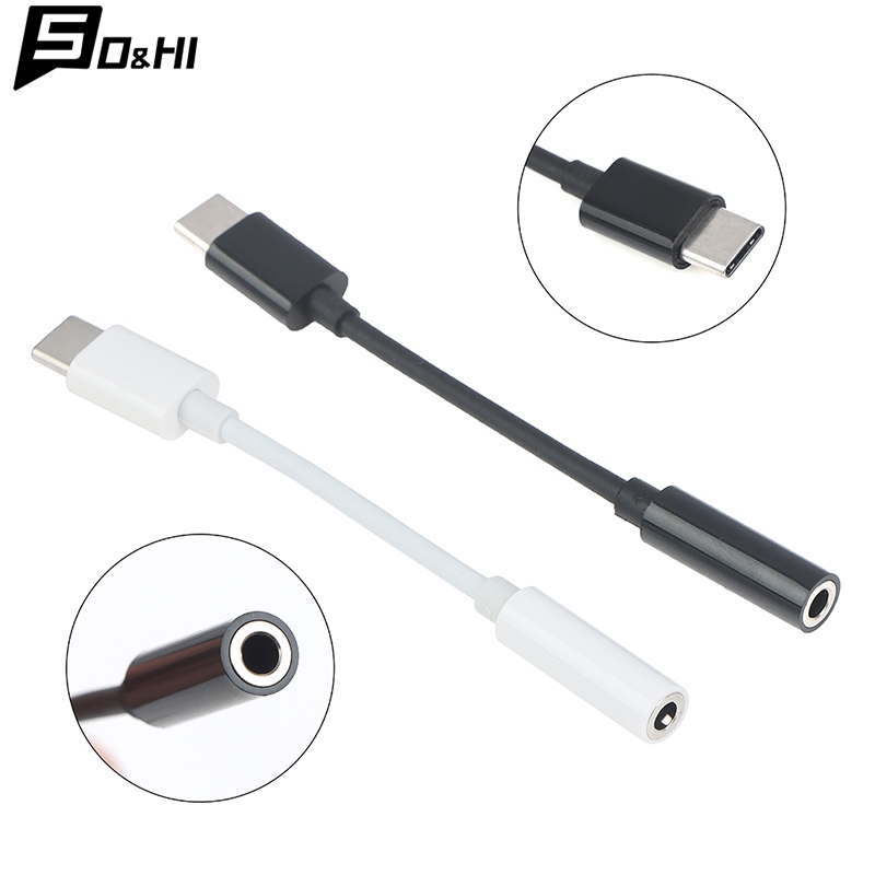 Earphone Splitter Jack - USB-C, tipe-c ke 3.5mm AUX Jack
