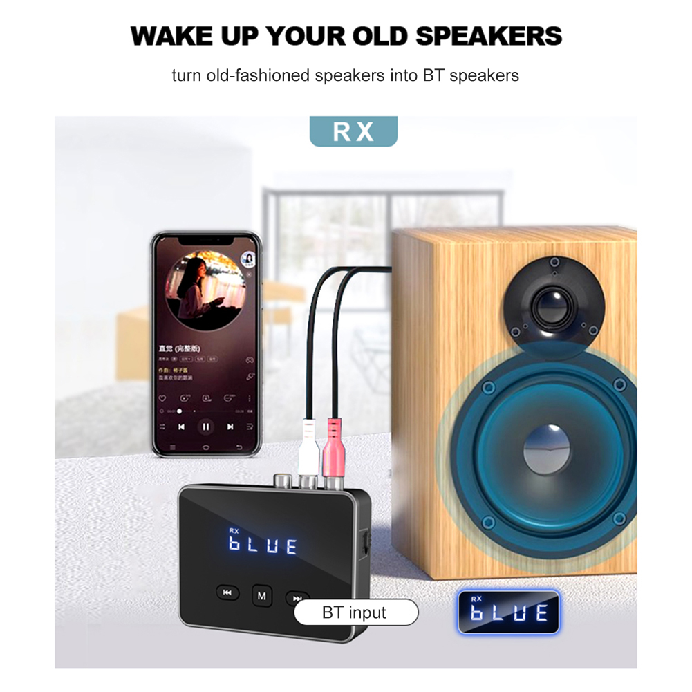 Bluetooth Adapter Receiver - Transmitter Receiver BT 5.4 dengan RCA