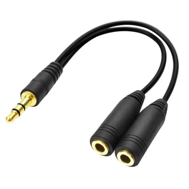 Earphone Splitter Jack - Headphone Splitter 3.5Mm Kabel Ekstensi Audio