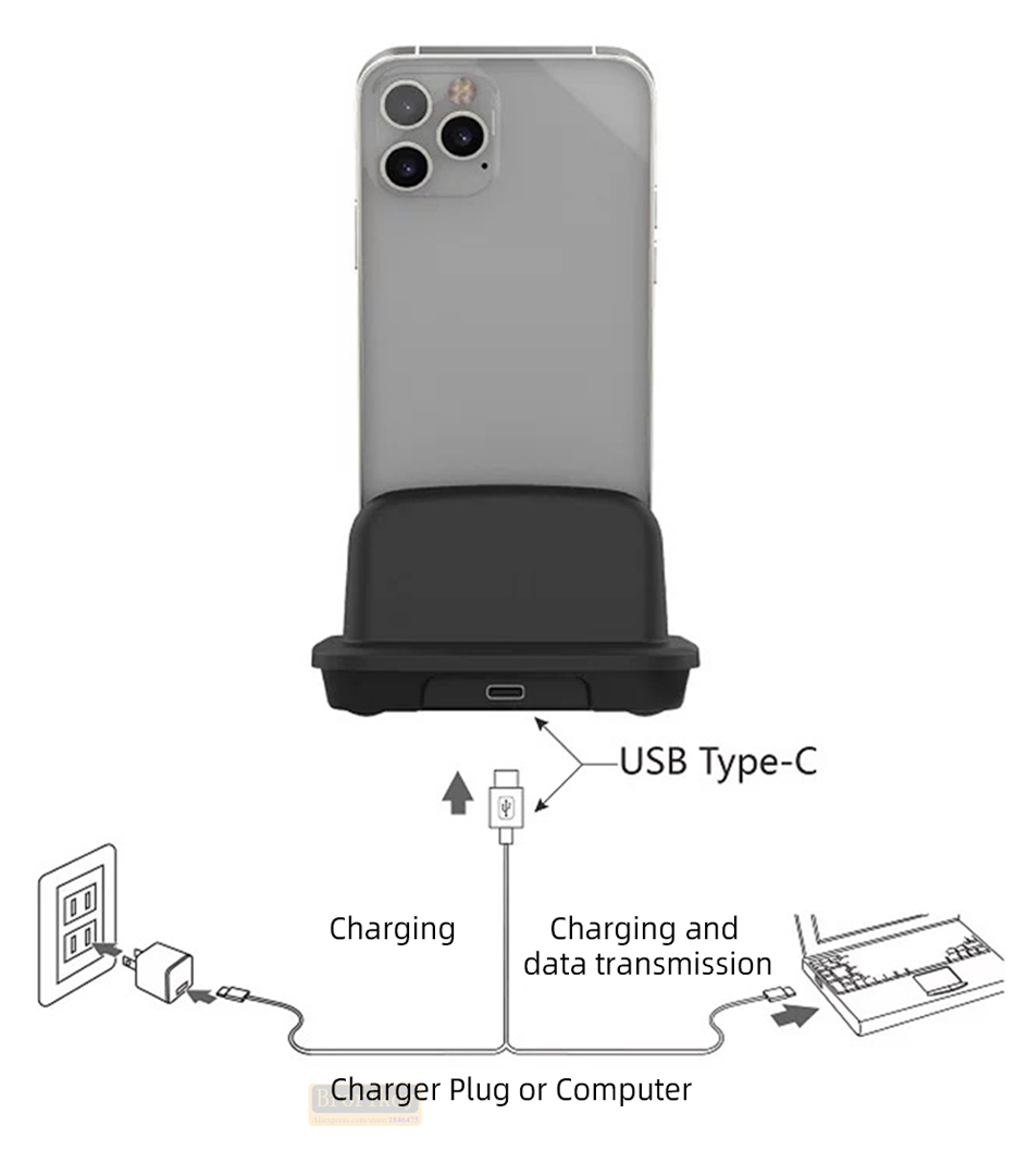 Usb C Earphone - Stasiun Pengisian Daya Nirkabel 120W USB