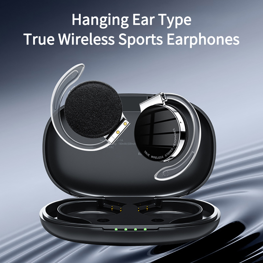 Sports Earphone Hook - F2 TWS Earphone dengan Mikrofon Kait