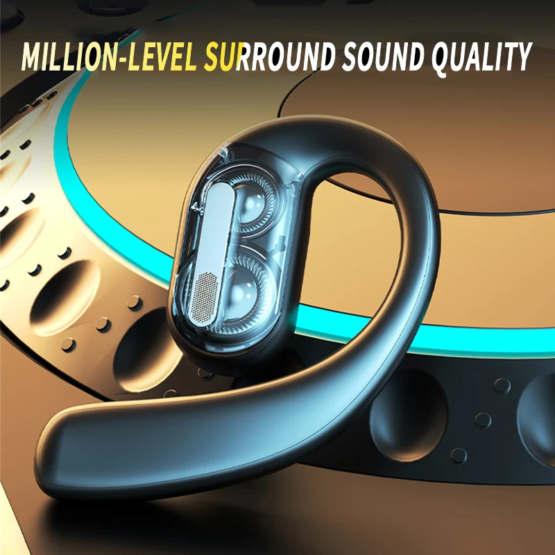 Sports Earphone Hook - Headphone Bluetooth Nirkabel Headset Terbuka Penuh