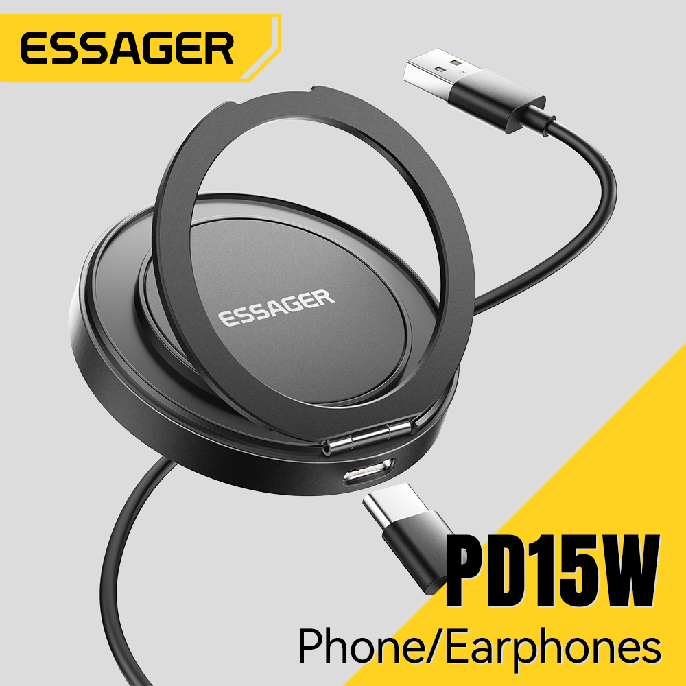 Usb C Earphone - Pengisi Daya Nirkabel Magnetik Essager 15W