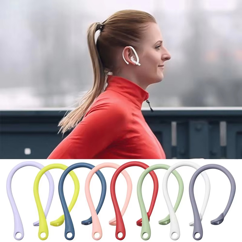 Sports Earphone Hook - 1 Pasang Kait Telinga Silikon Antihilang