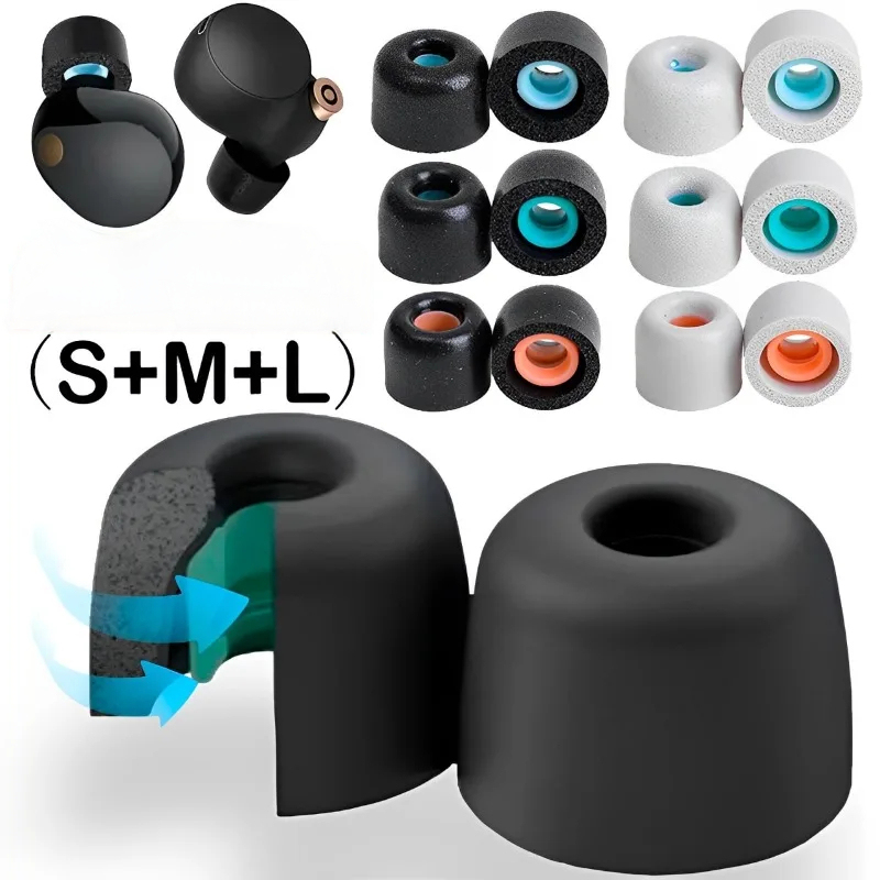 Earphone Foam Tip - Casing Bantalan Telinga Busa Memori untuk