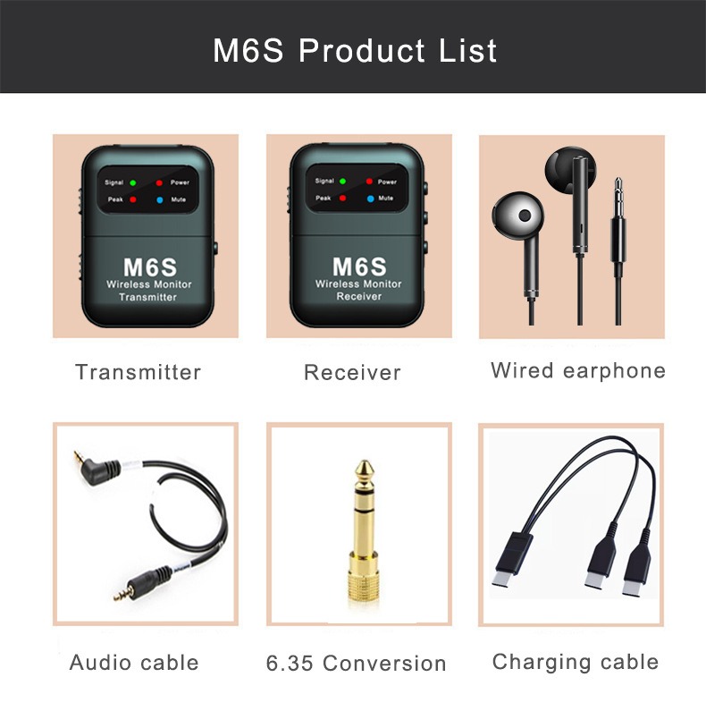 In Ear Monitor Iem - Sistem Monitoring In-Ear Nirkabel Stereo 2.4G