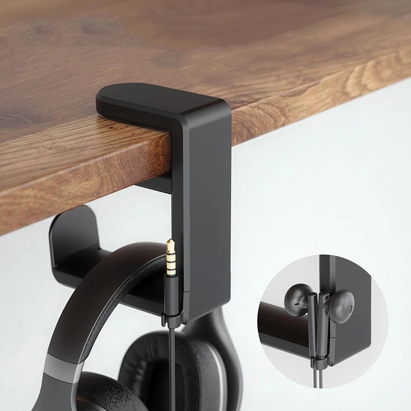 Headphone Stand Desk - Desktop Universal 360 ° Penyangga Headphone