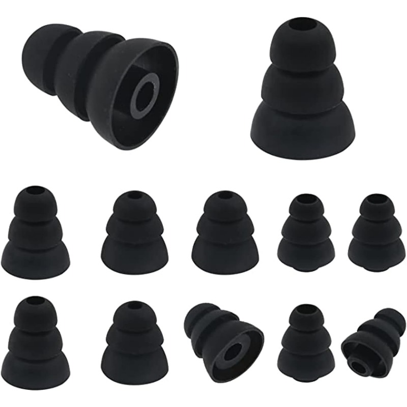 Silicone Ear Tip Replacement - Untuk 6 buah ujung earbud silikon