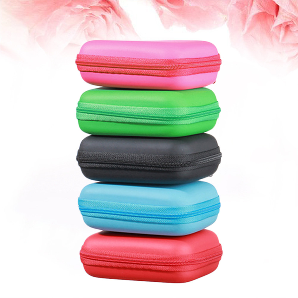 Headphone Case Hard - 2Pcs Kantong Penyimpanan Headphone Eva yang