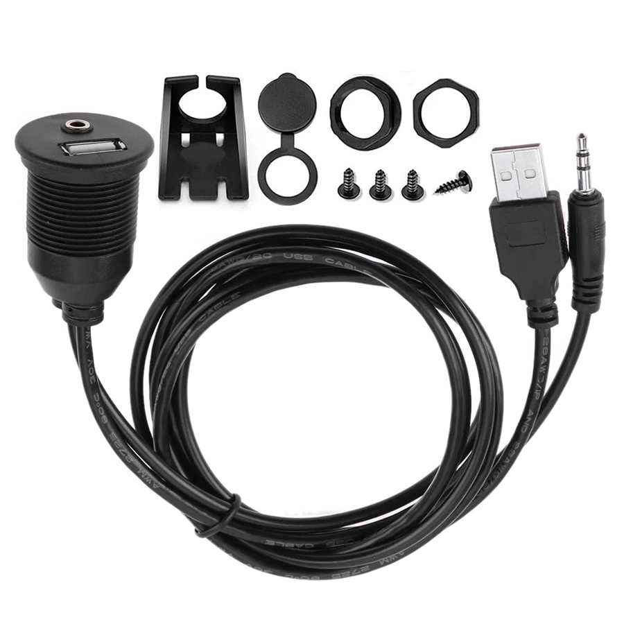 Cable Extension 3.5 - 1M USB & 3.5mm AUX laki-laki