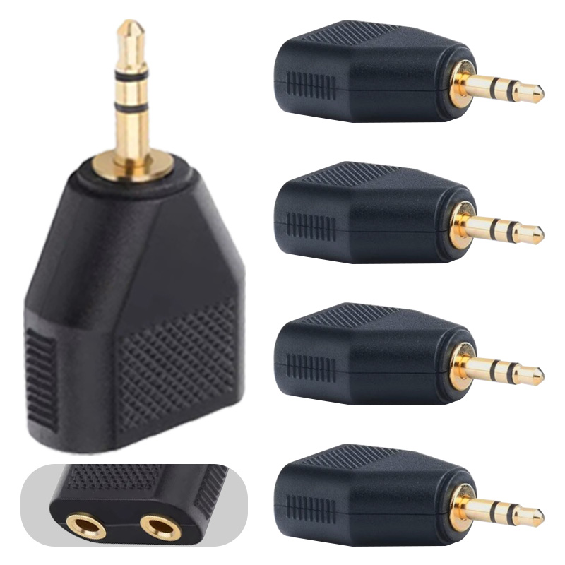 Audio Splitter Y - 2/4/8 Buah Soket Steker Jantan Jack