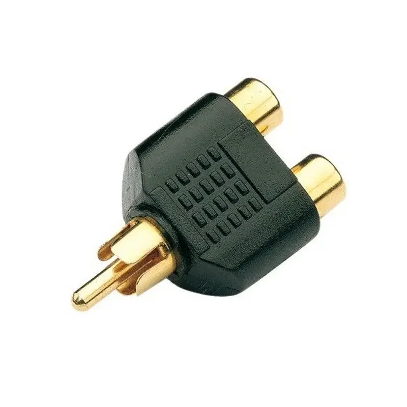 Audio Splitter Y - Lot 10/100 Buah RCA Splitter AV