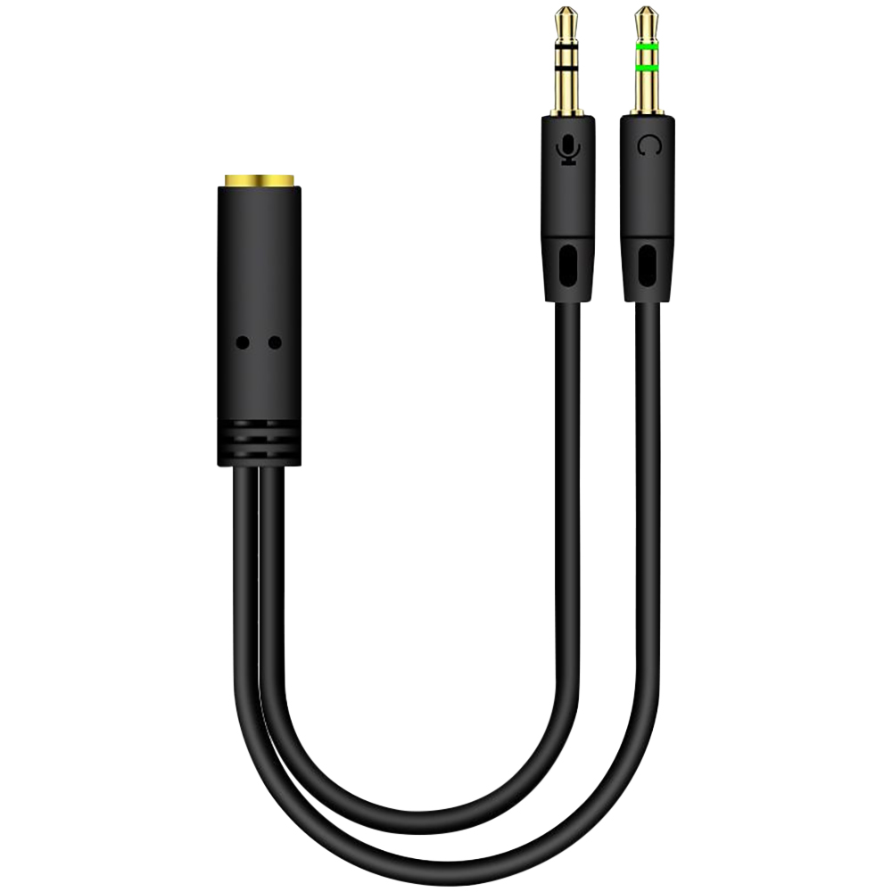 Earphone Splitter Jack - Pemisah Audio adaptor Headphone, colokan 3.5mm