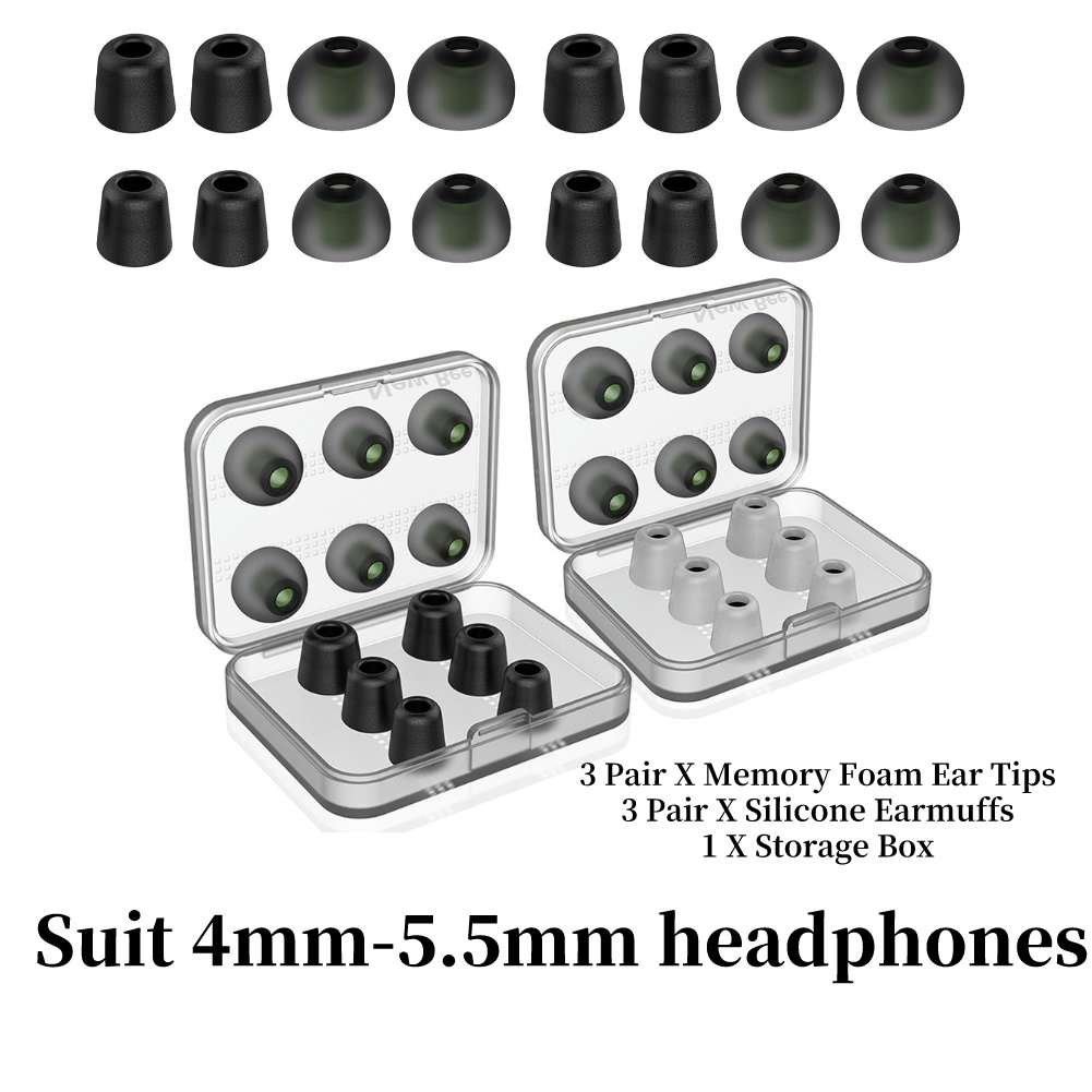 Earphone Foam Tip - Busa memori ujung telinga pengisolasi kebisingan
