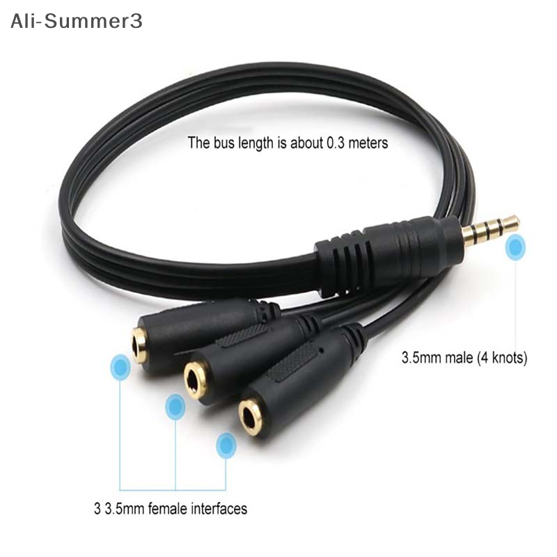 Adaptor Splitter Audio 3.5mm 3 - Earphone Splitter Jack ulasan dan harga