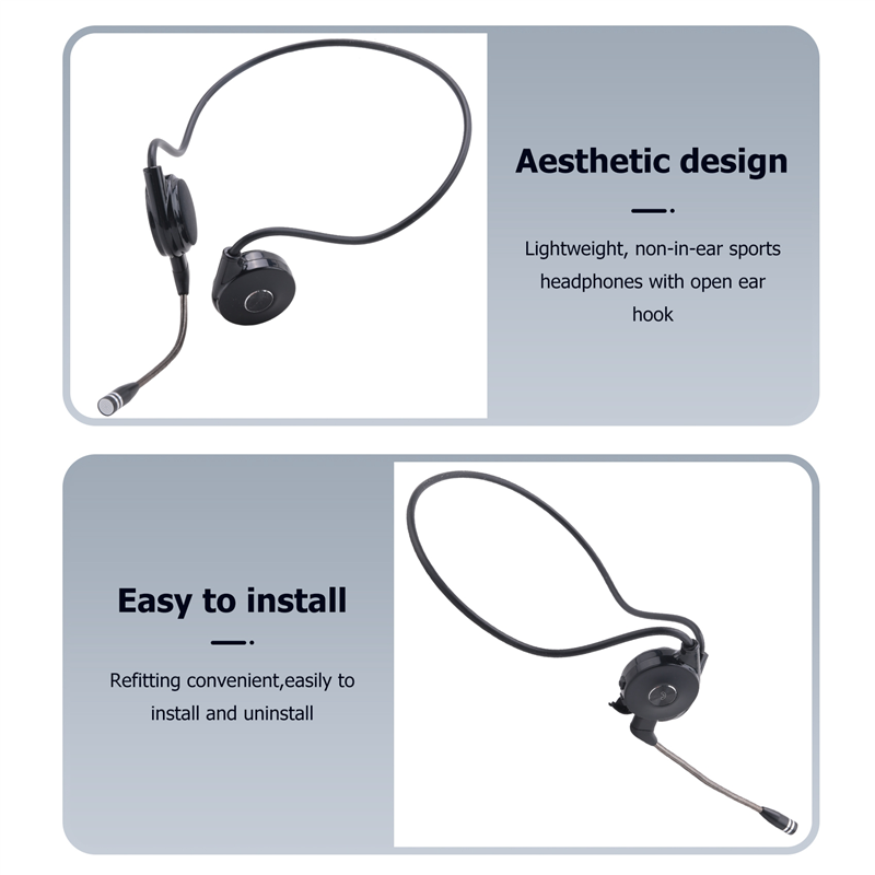 Earphone Konduksi Tulang Luar  - Sports Earphone Hook ulasan dan harga