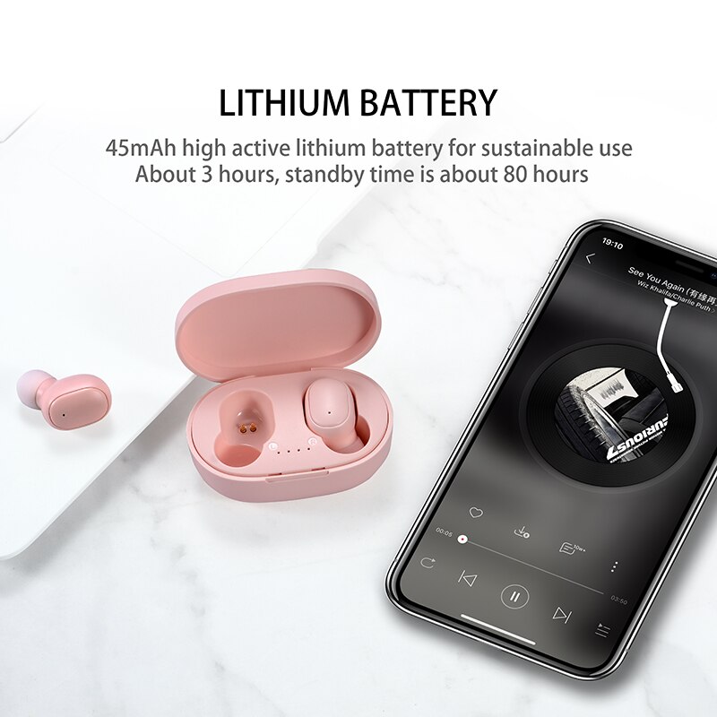 A6S TWS Earphone Nirkabel Blue - Wireless Earbuds Tws ulasan dan harga
