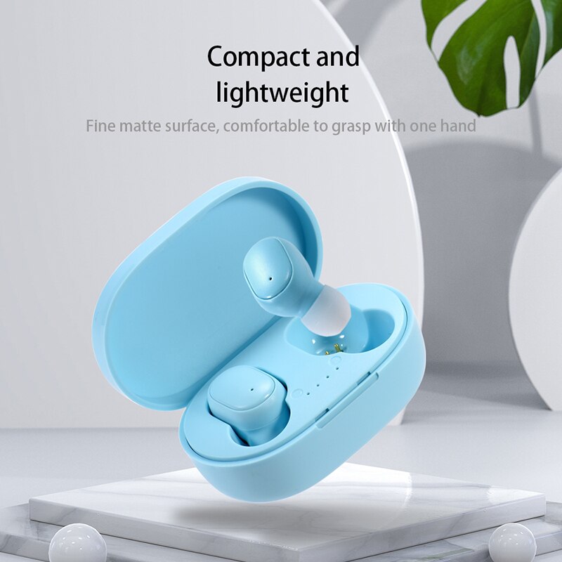 A6S TWS Earphone Nirkabel Blue - Wireless Earbuds Tws ulasan dan harga