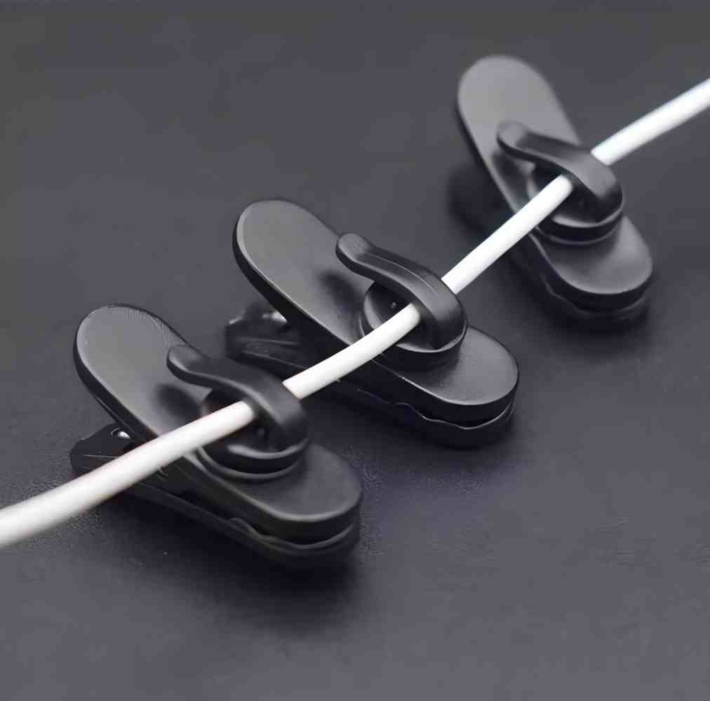 10 buah klip kabel earphone be - Headphone Stand Desk ulasan dan harga