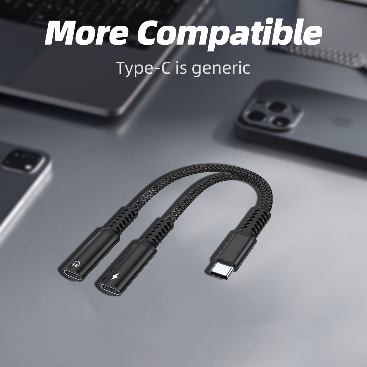 2 IN 1 USB C Splitter ke Dual  - Earphone Splitter Jack ulasan dan harga