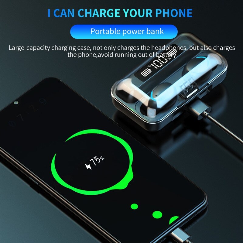 F9 Headphone Nirkabel TWS Head - Wireless Earbuds Tws ulasan dan harga