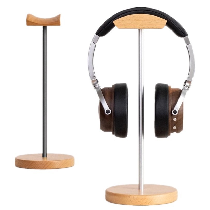 Penyangga Headphone Kayu Walnu - Headphone Stand Desk ulasan dan harga