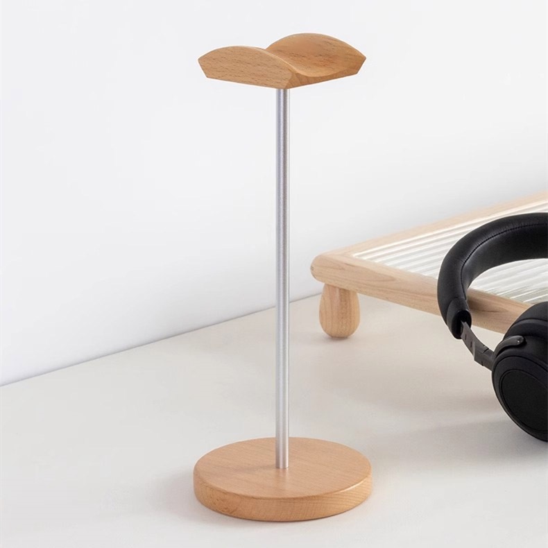Penyangga Headphone Kayu Walnu - Headphone Stand Desk ulasan dan harga
