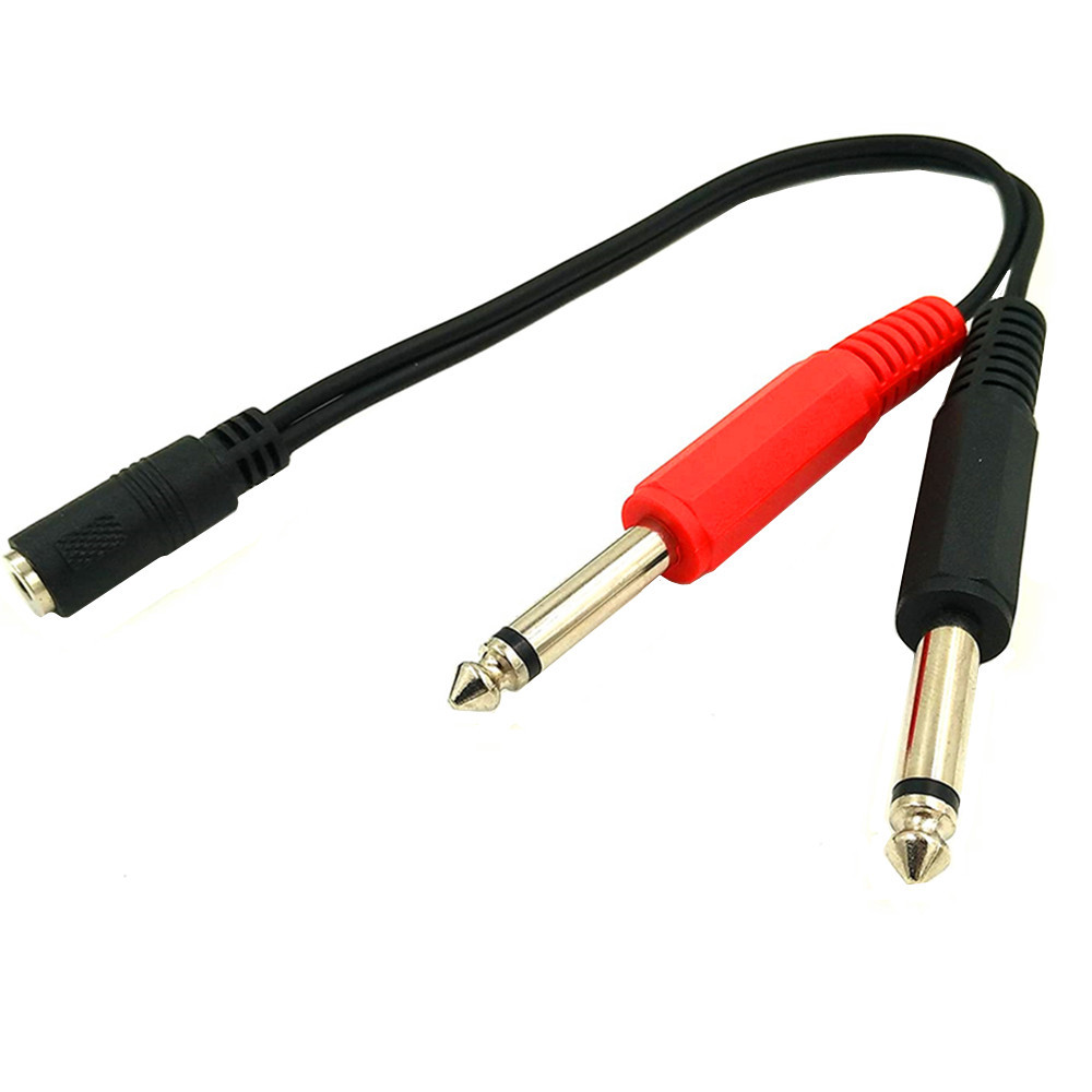 Kabel Adaptor 6.35 Mm Male Ke  - Audio Splitter Y ulasan dan harga