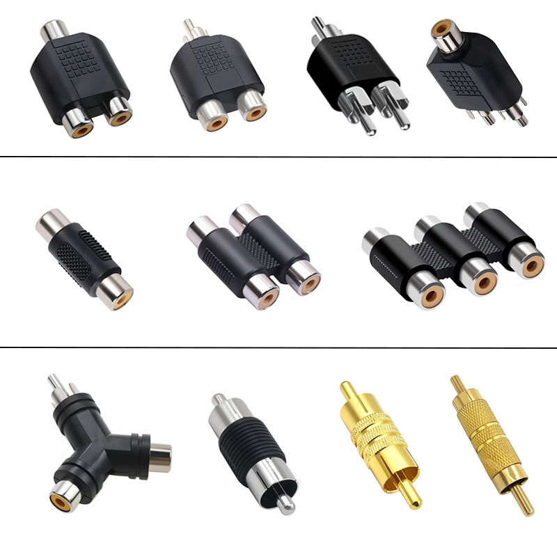 5 Buah Jack RCA Adaptor Konekt - Audio Splitter Y ulasan dan harga