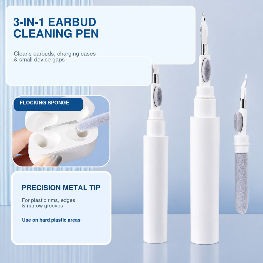 Pena Pembersih Earbud 3-in-1 d - Earbuds Charging Case ulasan dan harga