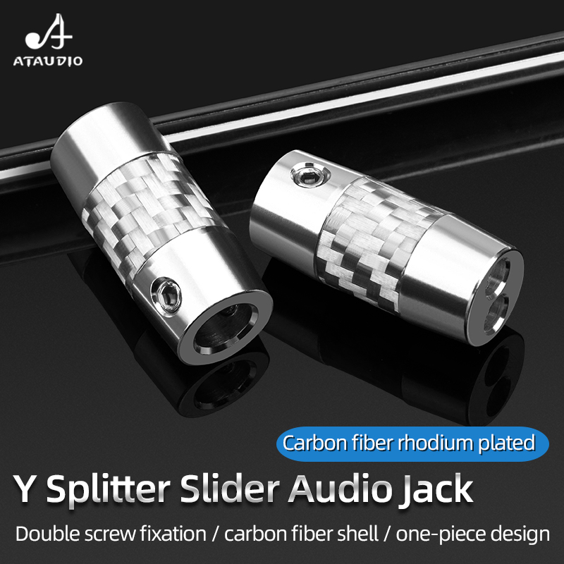 4 buah serat karbon Y pemisah  - Audio Splitter Y ulasan dan harga
