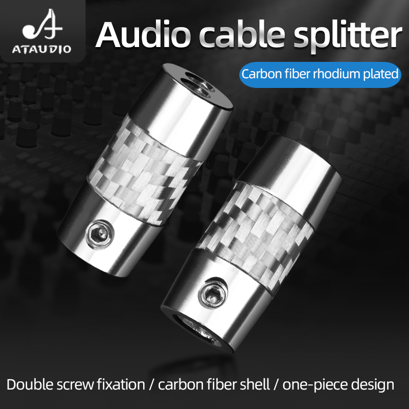 4 buah serat karbon Y pemisah  - Audio Splitter Y ulasan dan harga