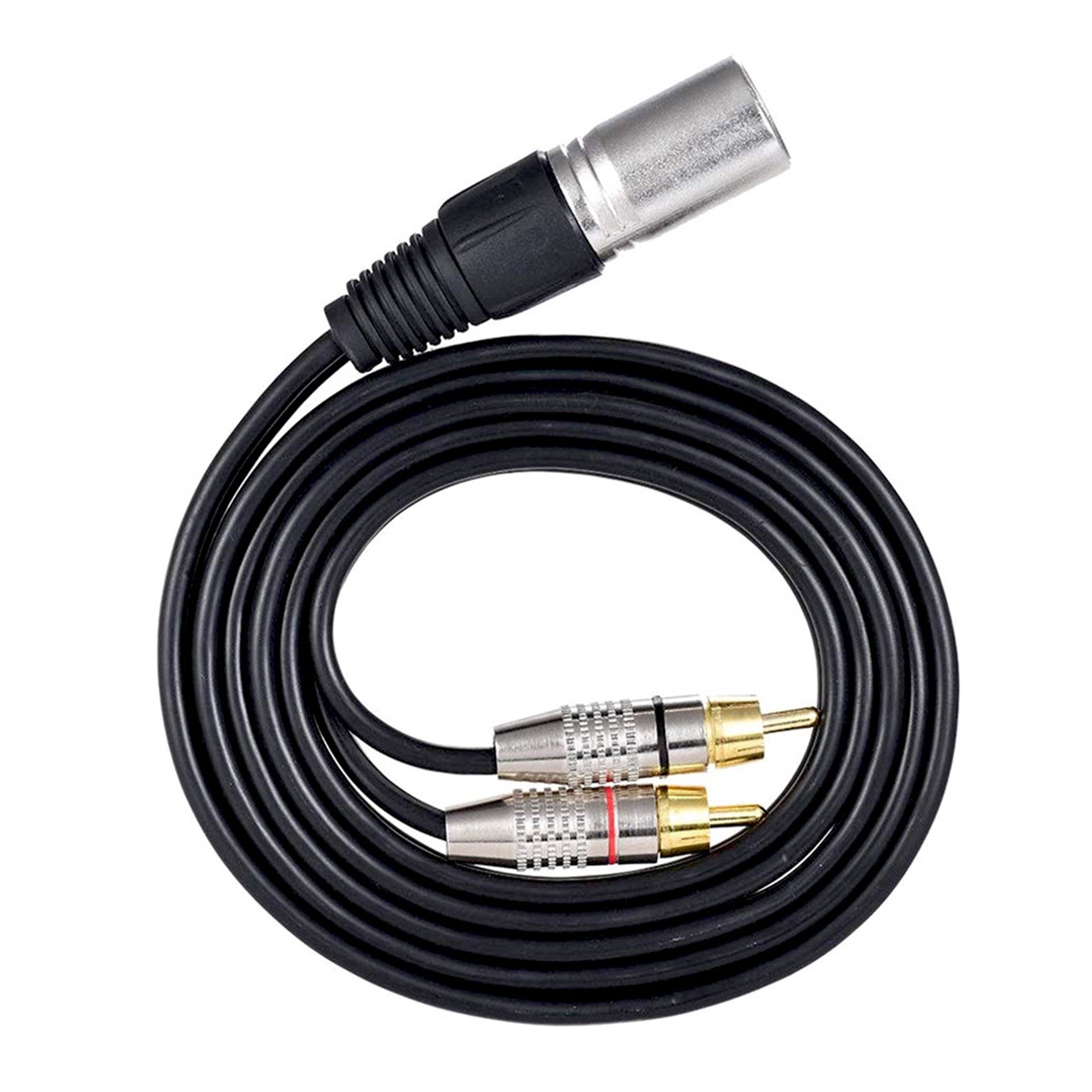 1 XLR laki-laki ke 2 RCA laki- - Audio Splitter Y ulasan dan harga