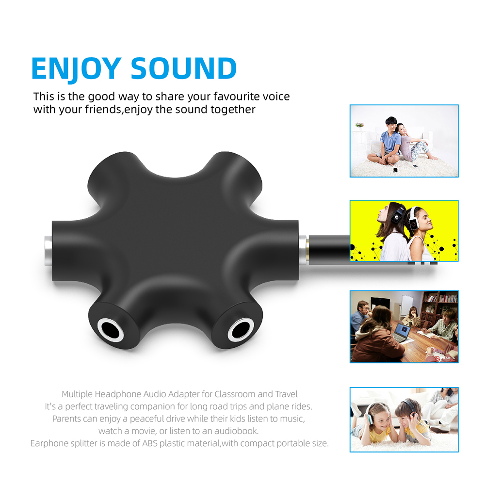 Adaptor Pemisah Audio Earphone - Earphone Splitter Jack ulasan dan harga