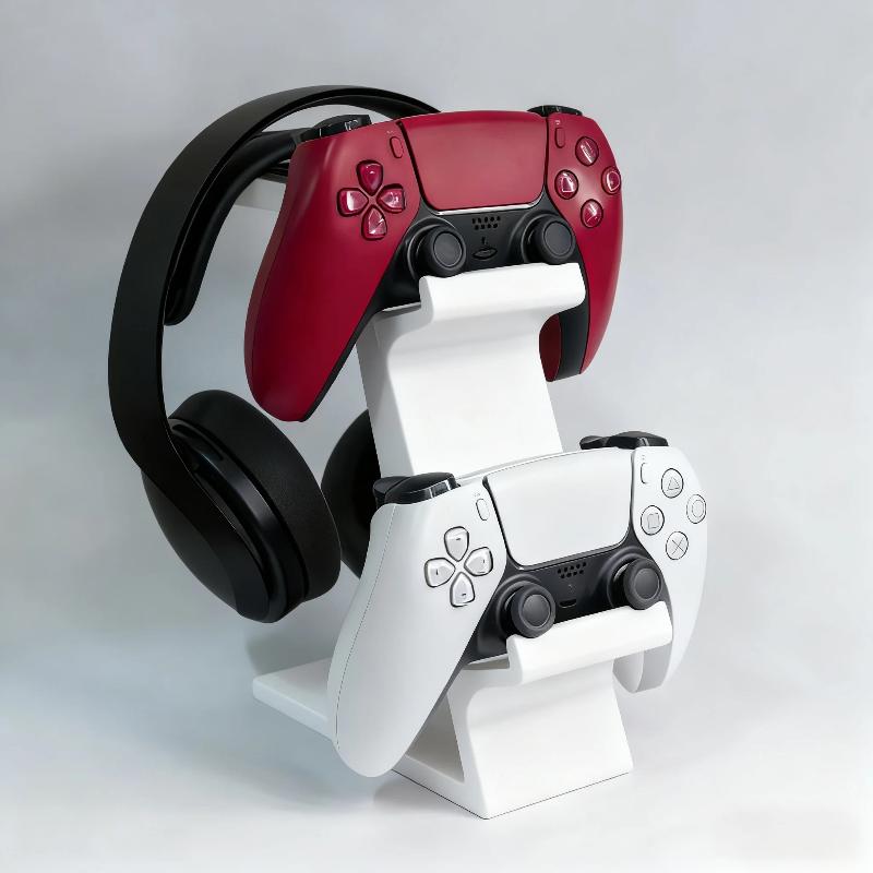 ● Dudukan Pengontrol 3-In-1 un - Headphone Stand Desk ulasan dan harga