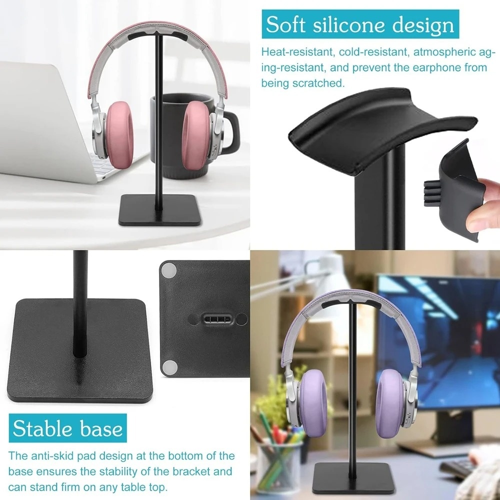 Penyangga Headphone Desktop -  - Headphone Stand Desk ulasan dan harga