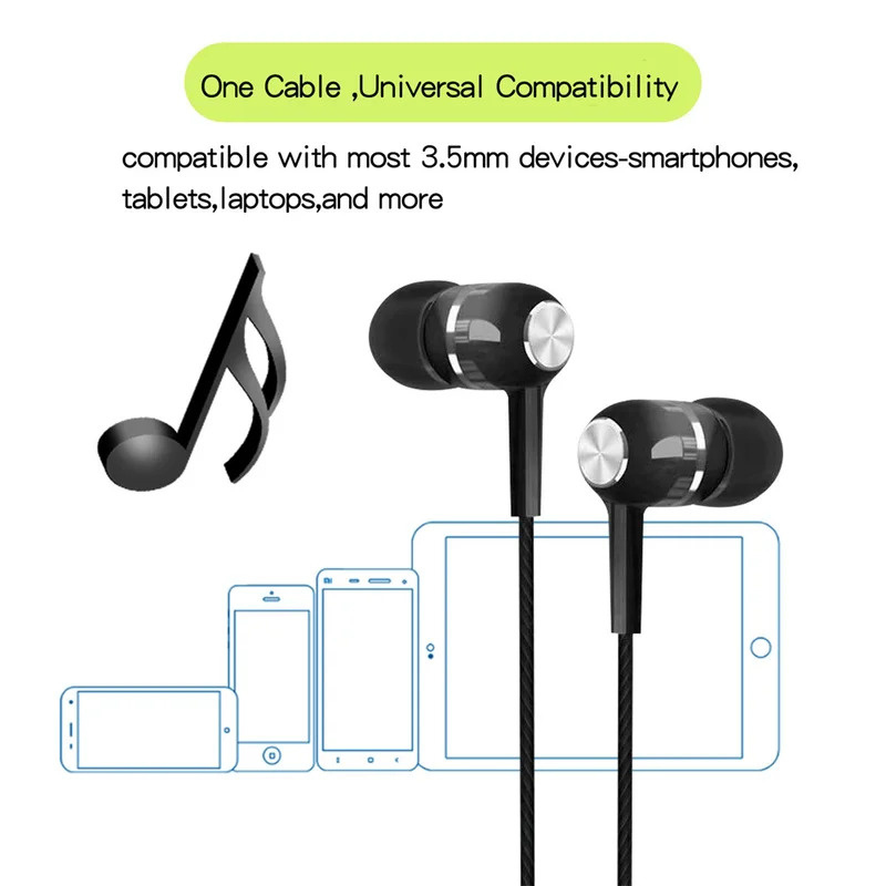 1/2/3/4 Buah Earphone Berkabel - Wired Earphone Mic ulasan dan harga