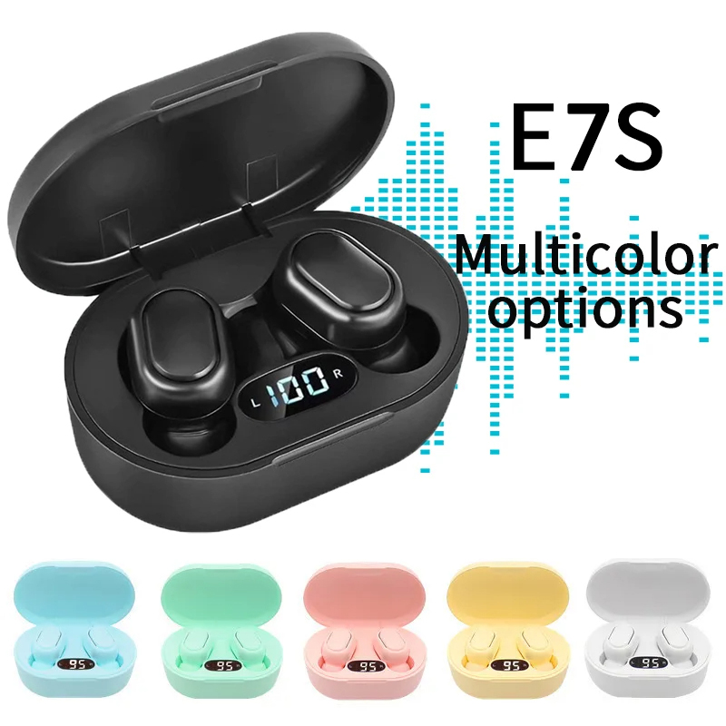 E7S earphone TWS Fone Bluetoot - Wireless Earbuds Tws ulasan dan harga