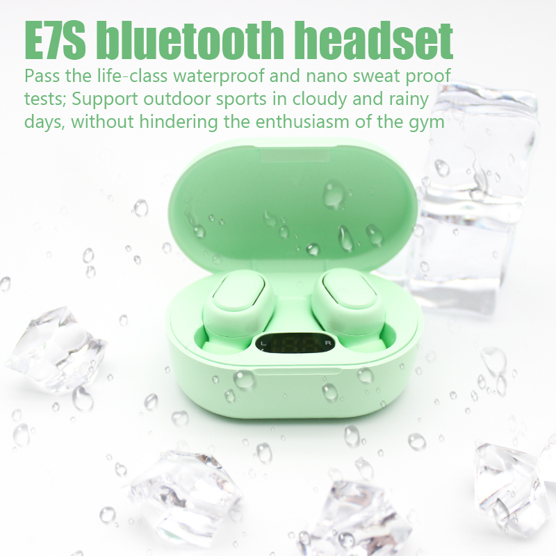 E7S earphone TWS Fone Bluetoot - Wireless Earbuds Tws ulasan dan harga