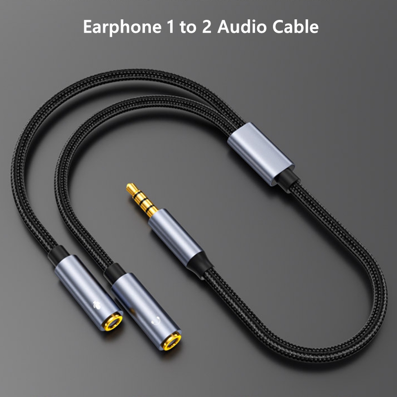 Kabel Audio Aux Jack 3.5mm pri - Earphone Splitter Jack ulasan dan harga