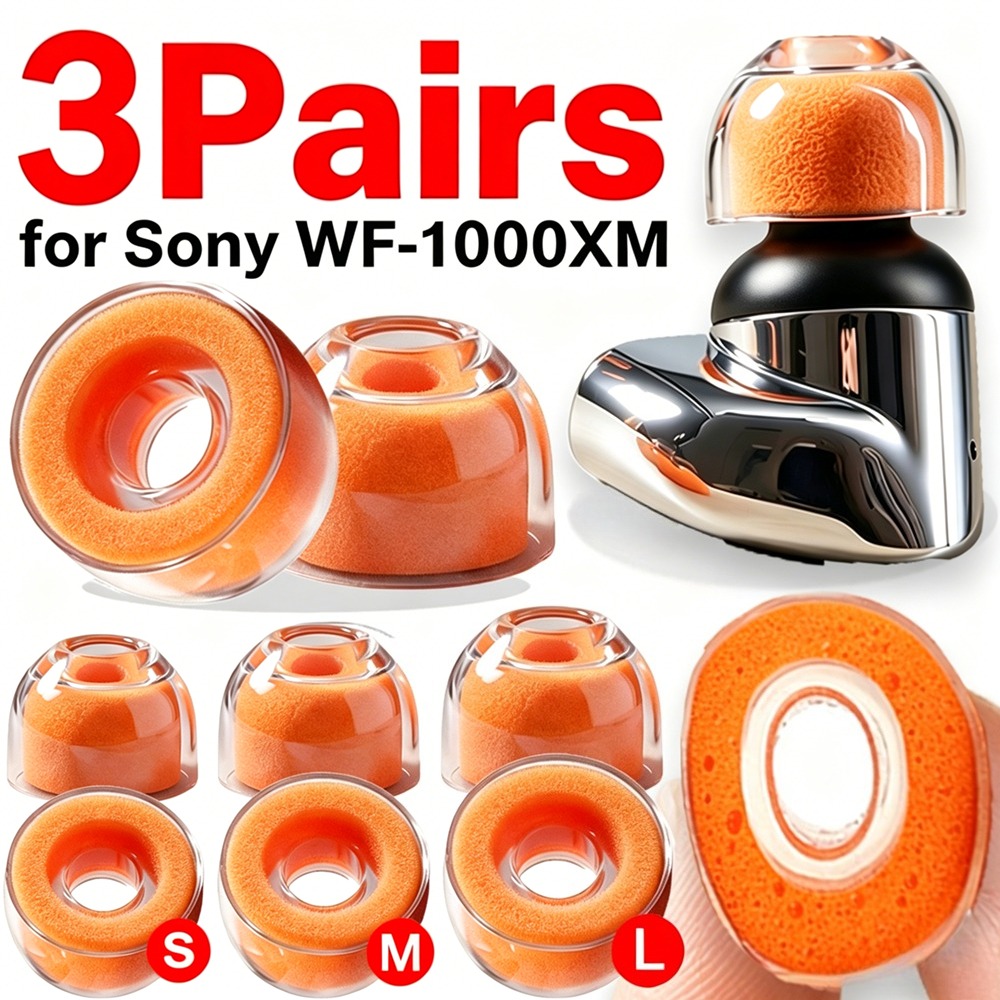 1-3 Pasang untuk Sony WF-1000X - Earphone Foam Tip ulasan dan harga
