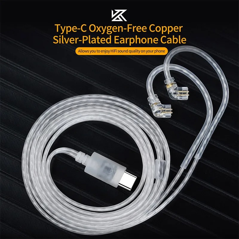 KZ earphone tipe-c 2PIN, headp - Wired Earphone Mic ulasan dan harga