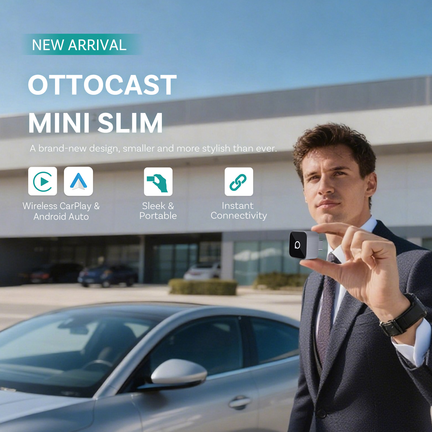 Ottocast Mini Slim Wireless Ca - Bluetooth Adapter Receiver ulasan dan harga