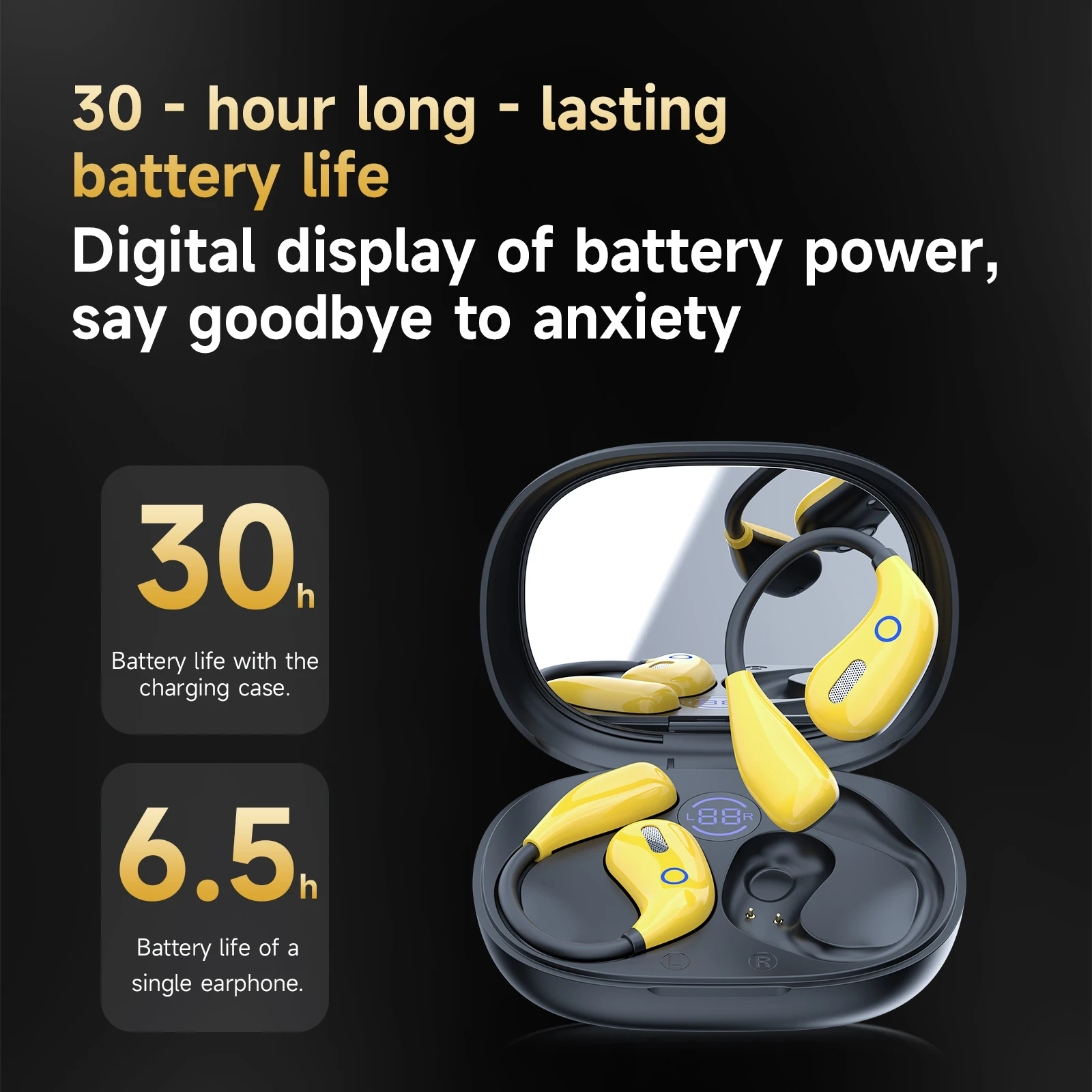 TWS Earphone Bluetooth Kait Ea - Sports Earphone Hook ulasan dan harga