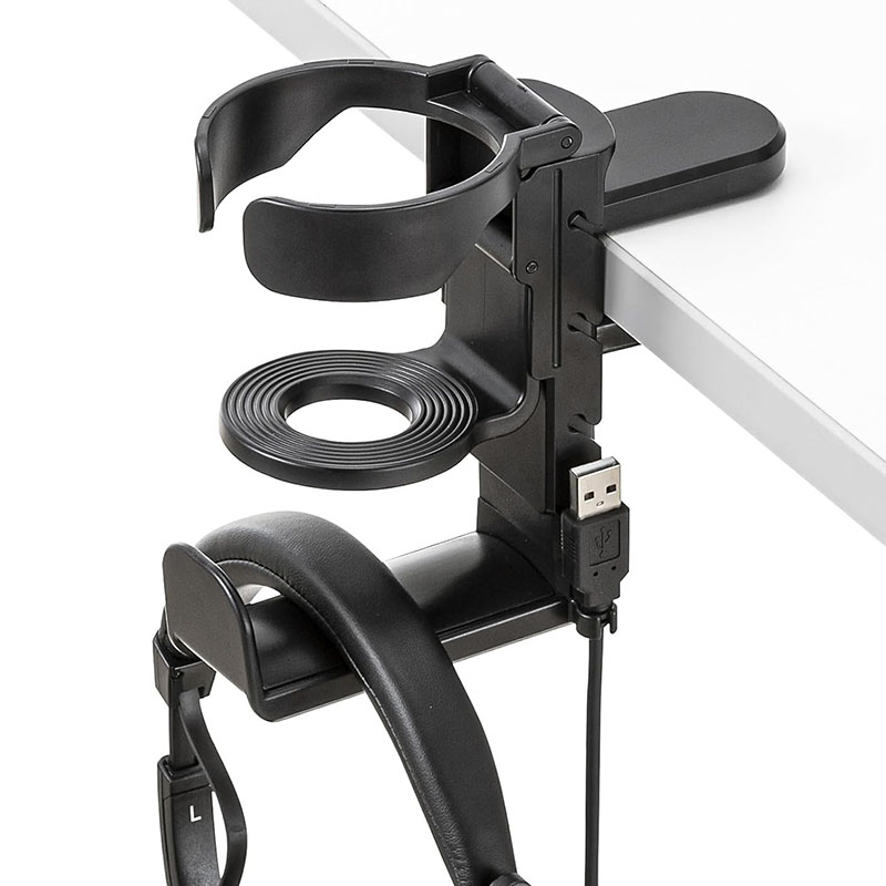 Tempat Cangkir Meja dengan Gan - Headphone Stand Desk ulasan dan harga
